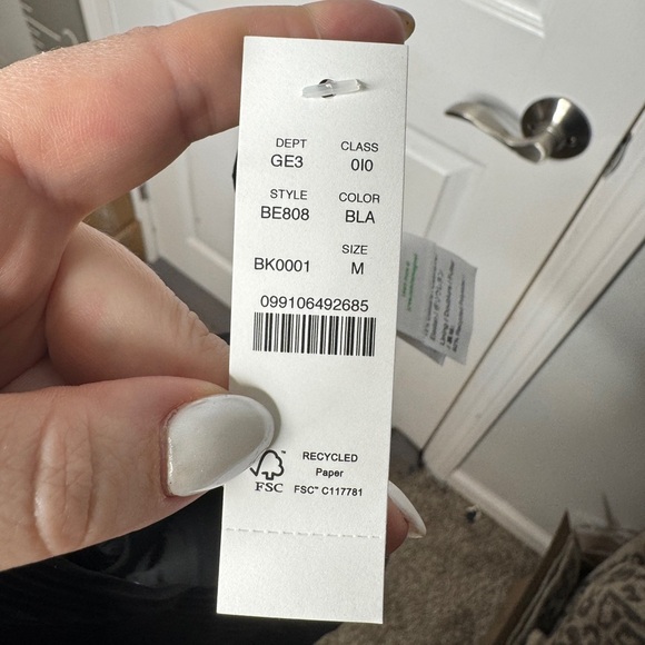 J. Crew NWT Black Ribbed High Rise Cheeky Bikini Bottom Size M - Picture 5 of 8